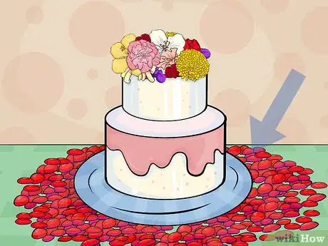 Imagen titulada Add Fresh Flowers to a Cake Step 12