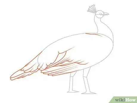 Imagen titulada Draw an Exotic Peacock Step 14