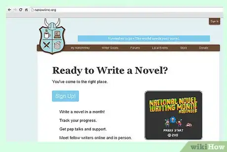 Imagen titulada Participate in NaNoWriMo Step 1