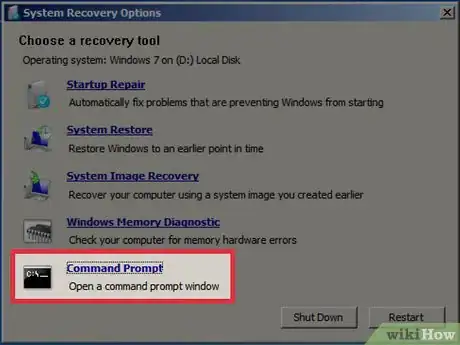 Imagen titulada Reset Windows 7 Administrator Password Step 15