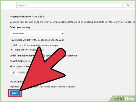 Imagen titulada Verify Your YouTube Account Step 5