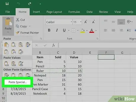 Imagen titulada Switch Cells in Excel Step 10