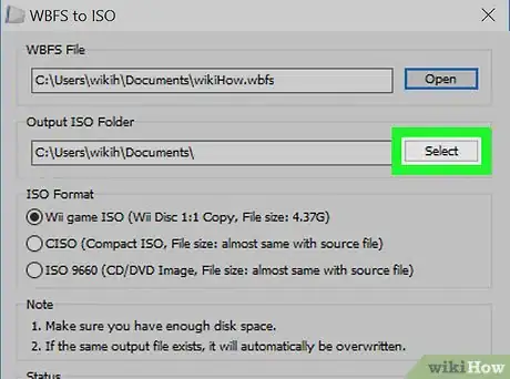 Imagen titulada Convert WBFS to ISO Using the WBFS‐to‐ISO Converter App Step 8
