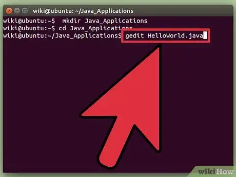 Imagen titulada Create Your First Java Program on Ubuntu Linux Step 5