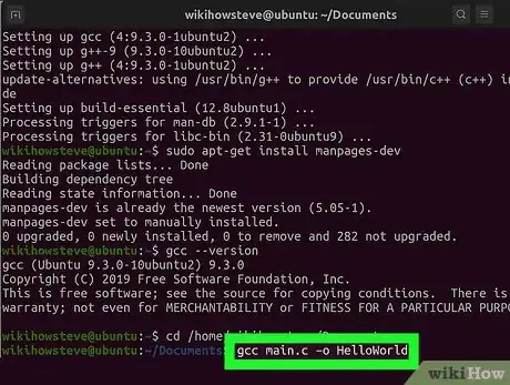 Imagen titulada Compile a C Program Using the GNU Compiler (GCC) Step 5