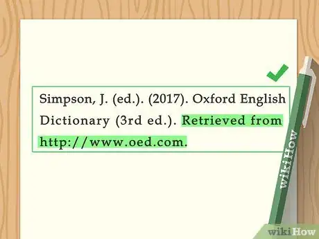 Imagen titulada Cite a Dictionary in APA Step 22