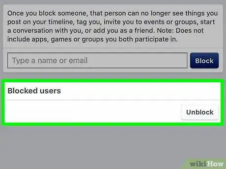 Imagen titulada Check Your Block List on Facebook Step 6