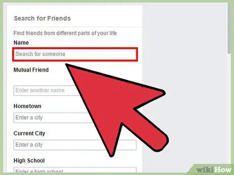 Imagen titulada Find People on Facebook Step 5