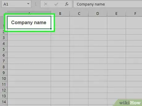 Imagen titulada Make an Invoice on Excel Step 19