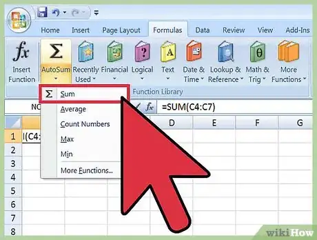 Imagen titulada Use Summation Formulas in Microsoft Excel Step 3