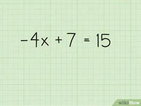 Imagen titulada Solve Two Step Algebraic Equations Step 1