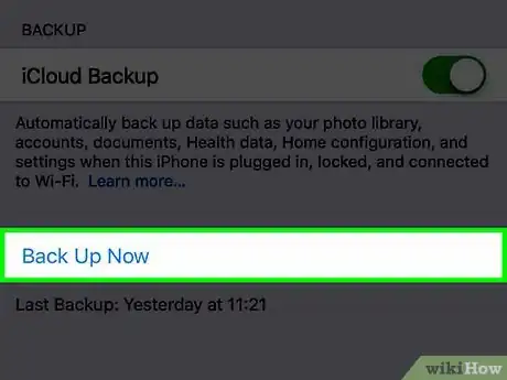 Imagen titulada Back Up an iPhone to iCloud Step 10