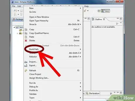 Imagen titulada Add JARs to Project Build Paths in Eclipse (Java) Step 12