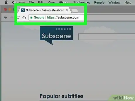 Imagen titulada Download Subtitles from Subscene Step 1