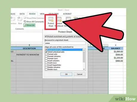 Imagen titulada Create a Simple Checkbook Register With Microsoft Excel Step 23