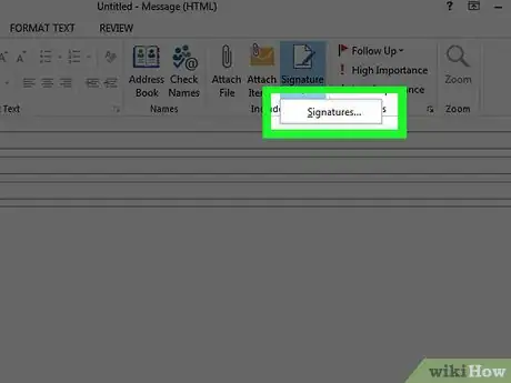 Image intitulée Add a Signature in Microsoft Outlook Step 17