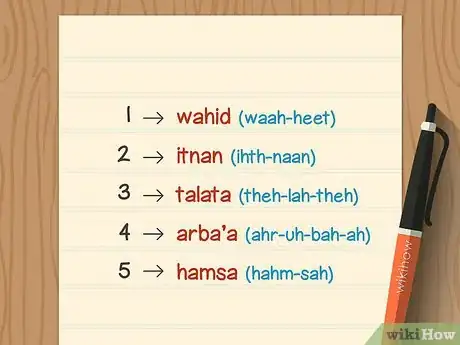 Image intitulée Count to 10 in Arabic Step 1