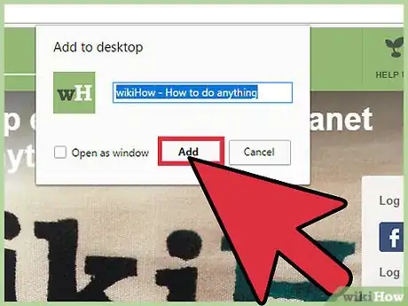 Image intitulée Put a Shortcut to a Website on Your Desktop Step 12