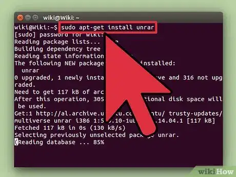 Image intitulée Unrar Files in Linux Step 3