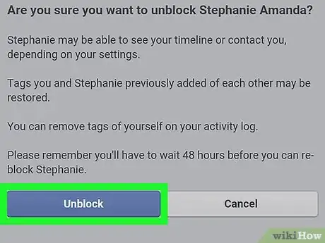 Image intitulée Unblock Someone on Facebook Step 7
