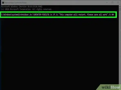 Image intitulée Shut Down or Restart Another Computer Using CMD Step 11