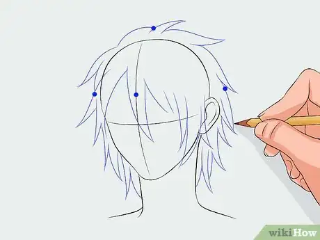 Image intitulée Draw Manga Hair Step 4