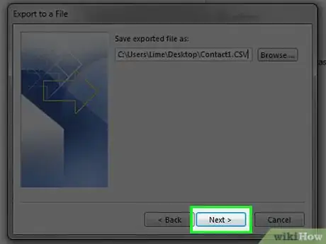 Image intitulée Export Contacts from Outlook Step 17