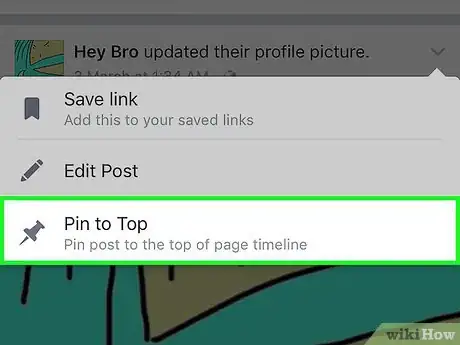 Image intitulée Pin a Post on Facebook Step 6