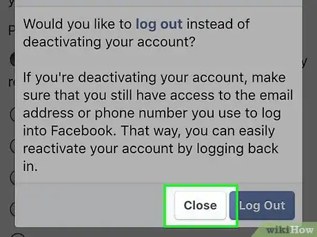 Image intitulée Deactivate a Facebook Account Step 10