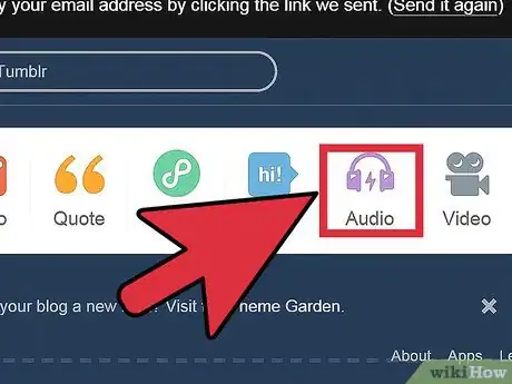 Image intitulée Post Music on Tumblr Step 2