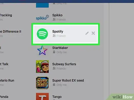 Image intitulée Remove Spotify from Facebook Step 22