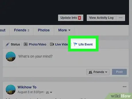 Image intitulée Add Life Events on Facebook Step 11