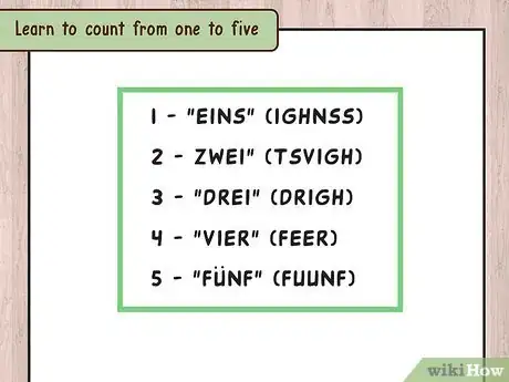 Image intitulée Count to 20 in German Step 1