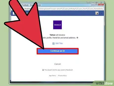 Image intitulée Connect Yahoo Mail to Facebook Step 7