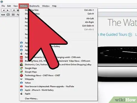 Image intitulée Clear History in Safari Step 1