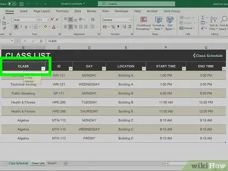 Image intitulée Add Header Row in Excel Step 2