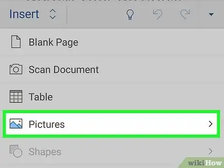 Image intitulée Insert an Image in Word on Mobile Step 4