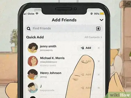 Image intitulée Find Someone on Snapchat Without Them Knowing Step 15