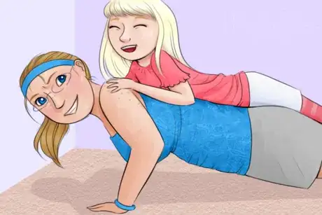 Image intitulée Girl Doing Push Ups with Little Sister.png