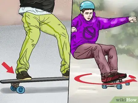 Image intitulée Stop on a Longboard Step 8