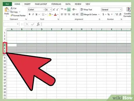 Image intitulée Hide Rows in Excel Step 1