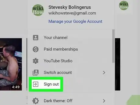Image intitulée Log Out of YouTube Step 3