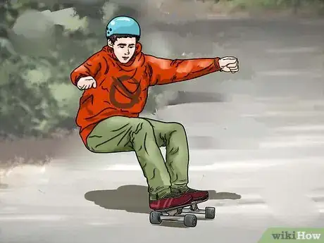 Image intitulée Stop on a Longboard Step 6