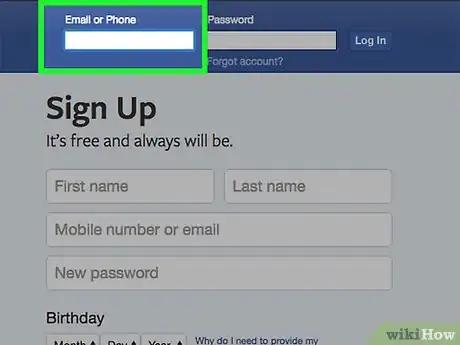 Image intitulée Log in to Facebook Step 2