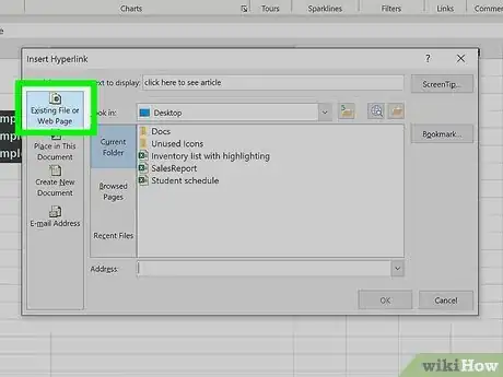 Image intitulée Add Links in Excel Step 9
