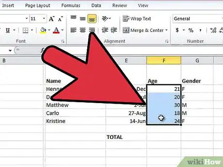 Image intitulée Divide in Excel Step 5