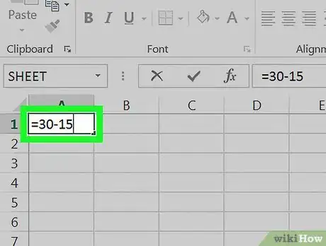 Image intitulée Subtract in Excel Step 16