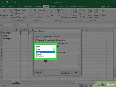 Image intitulée Create a Drop Down List in Excel Step 17