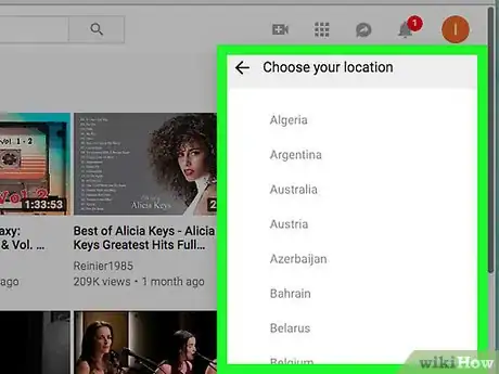 Image intitulée Change Your Country in YouTube Step 4