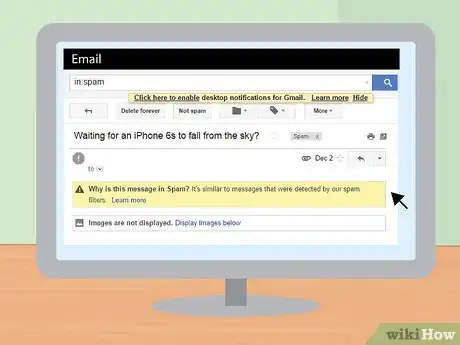 Image intitulée Report Scam Emails Step 1